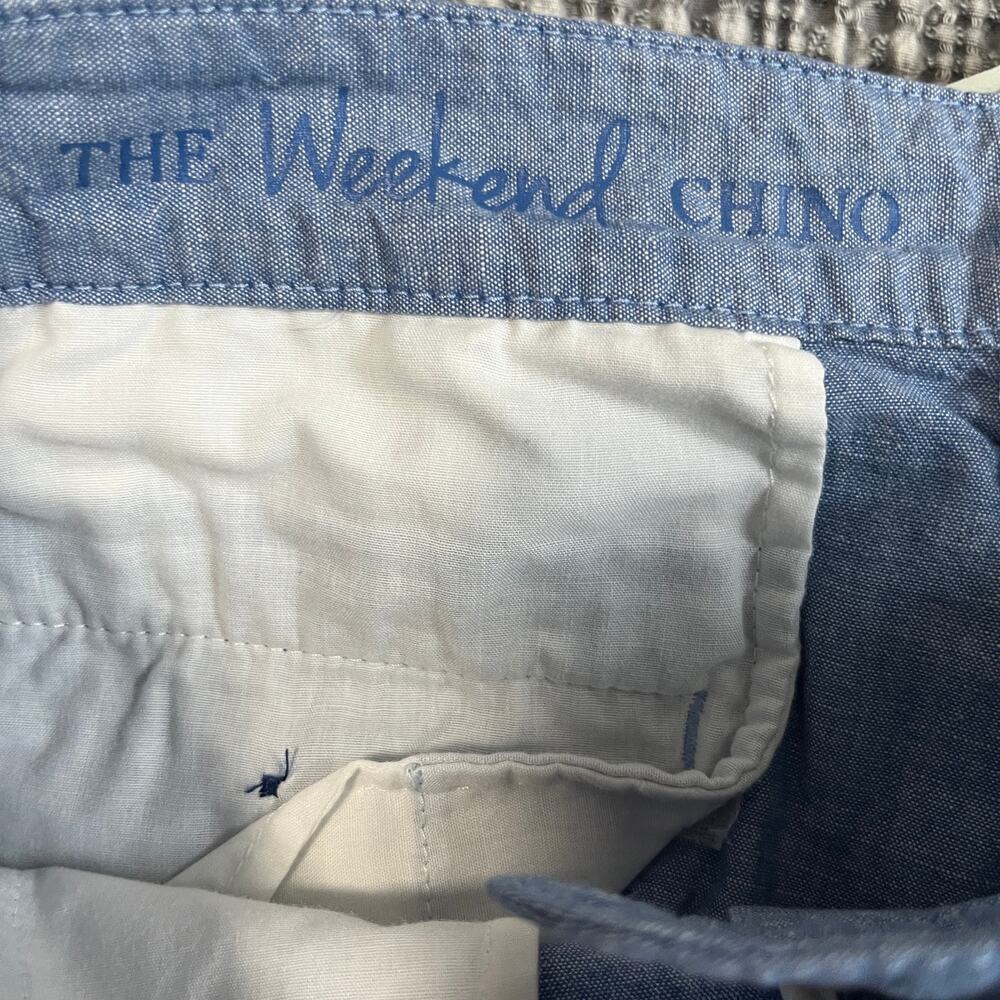 Talbots Blue The Weekend Chino Pants Size 10 - Picture 2 of 6
